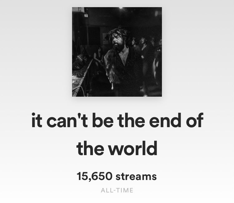 StaringInSpaces's tweet photo. thank you all for continuing to stream “it can’t be the end of the world” !!! keep doing it. we’re working hard on some new new 😎 https://t.co/aDzwNYpWyK