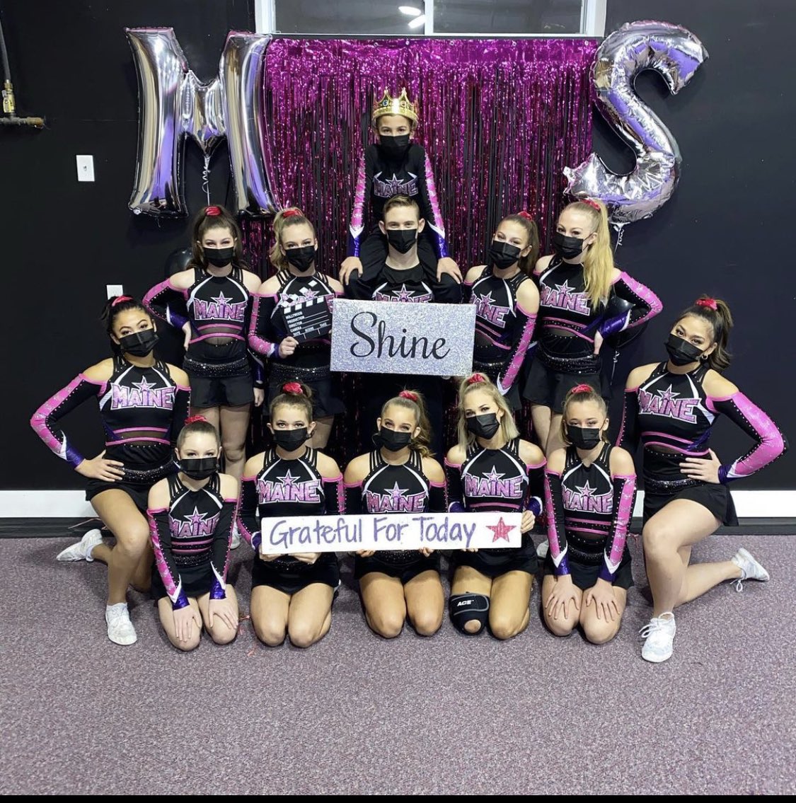 mainestarscheer's tweet photo. J5 Famous is ready to film for our first virtual event! 💕💜

#GratefulForToday https://t.co/0xs7t5CCgp