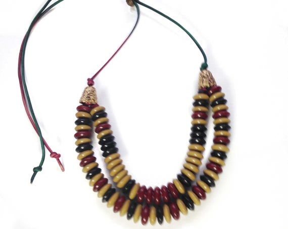 hvaradhan's tweet photo. Multicolor two row beadednecklace, https://t.co/Qth1jFE9ys via @EtsySocial #beaded necklace #metal beaded ncklace #Tworownecklace #rond https://t.co/Dq05Ki8YxE