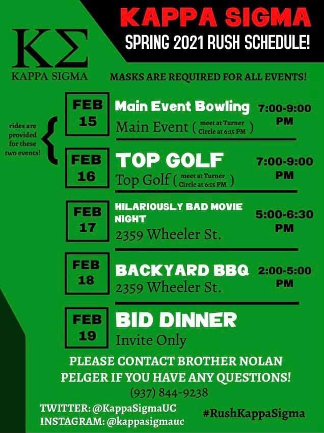 Interested in joining the best in the world? Rush Week kicks off on February 15th. See you there 😎