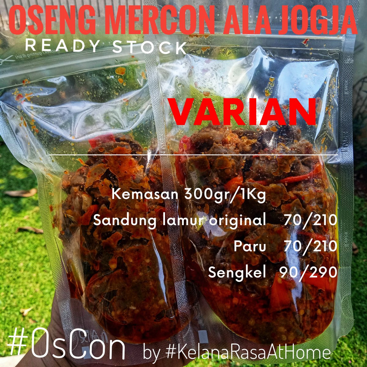 arieparikesit's tweet photo. Available today:
#MieBalapSeafoodMedan #MieMercon
#OsengMercon (daging/sandung lamur)
#Krengsengan kambing
#Malbi Palembang
Bebek ungkep Kartasura.
Pemesanan : https://t.co/9KZkSMdufd https://t.co/GZrg2BaRZi