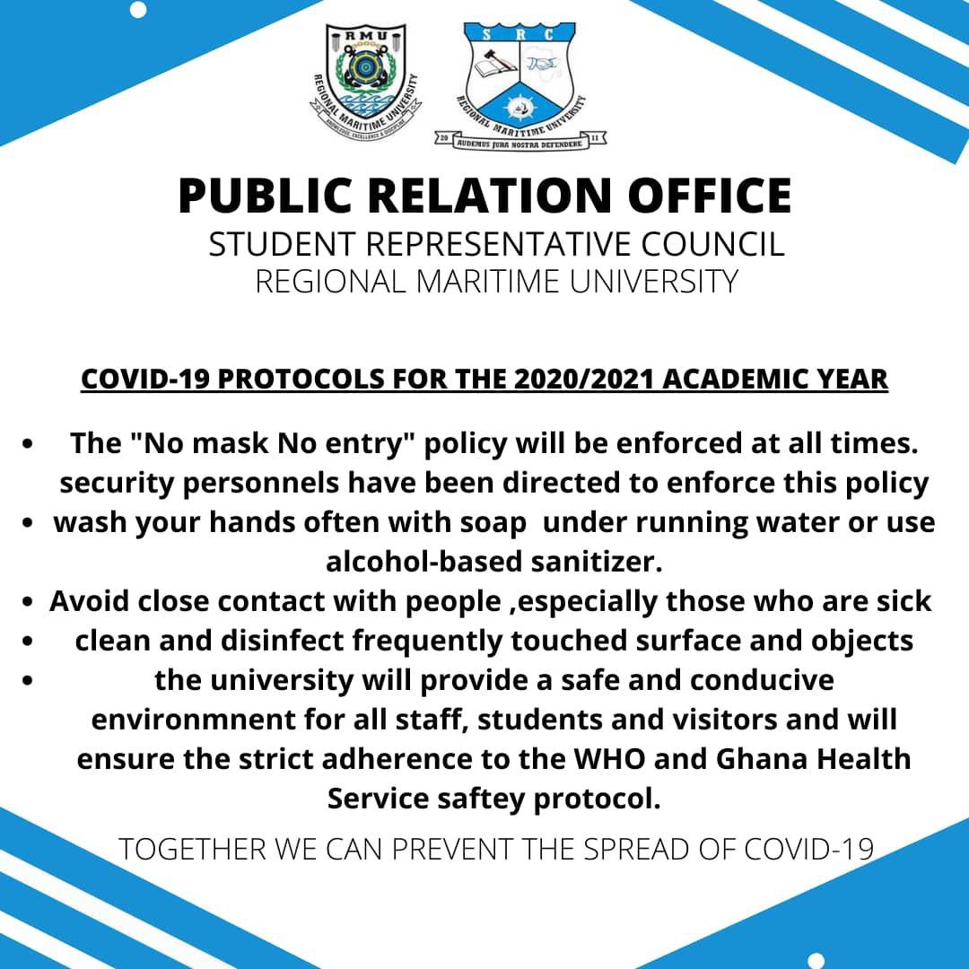 rmusrclive's tweet photo. Dear all, we are advised to follow all the COVID-19 protocols on campus so as not to contract the virus. Thank you. https://t.co/Lf6Dm5jvvP