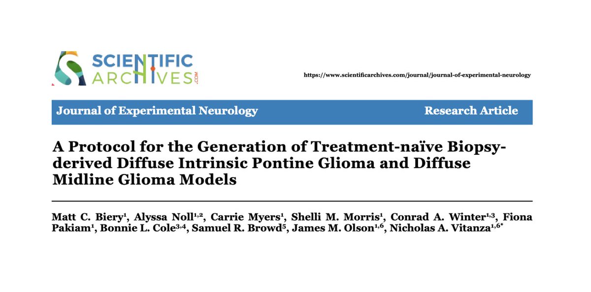 VitanzaNick's tweet photo. Our @seattlechildren and @fredhutch team has developed biopsy-derived treatment-naive #DIPG models that we share, but to help other labs make their own models, we OA published a methods approach from biopsy to model development to genomic characterization
https://t.co/WrfUjpBly1 https://t.co/2Xz6fJoefa