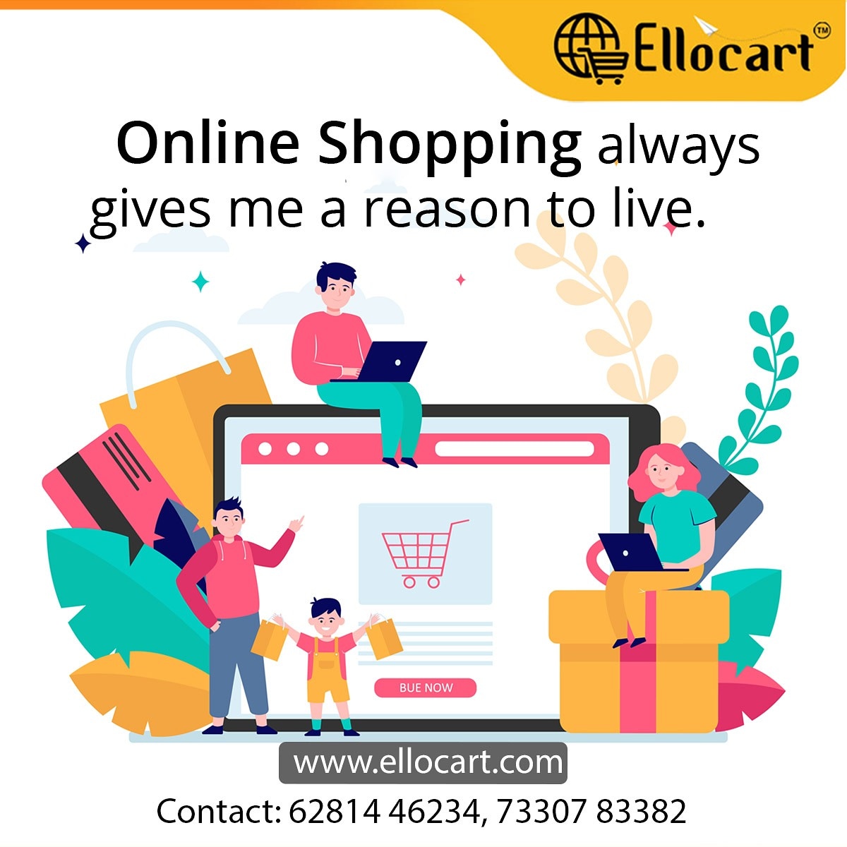ellocart's tweet photo. Online shopping always gives me a reason to live
Visit Us: https://t.co/VODjDsBAyI
Contact Us: 73307 83382, 6281446234
#shopping #localbusiness #localshops #ellocart #neareststores #localstores #supportlocalbusiness #business #LocalProducts #orderonline #easyshopping https://t.co/I5X4cCEqV5