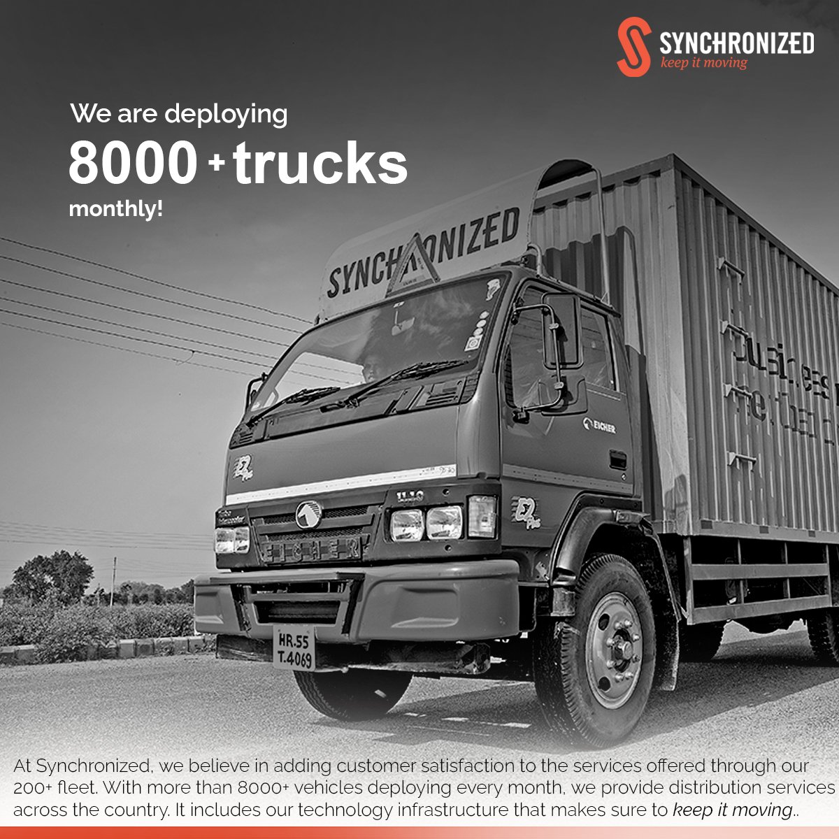 SynchronizedLtd's tweet photo. At Synchronized, we believe in adding customer satisfaction to the services offered through our 200+ fleet.
.
.
.
#synchronized #warehouse #technology #logistics #supplychainsolutions #movewithsync https://t.co/g9e3XgBU9V