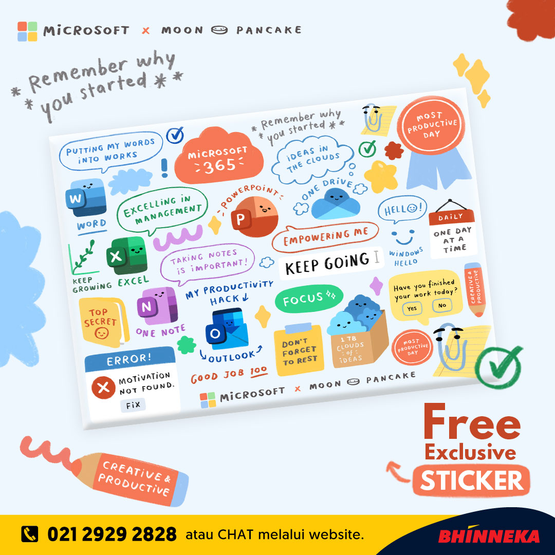 bhinneka's tweet photo. B'Nerz! Kamu nggak boleh ketinggalan edisi #Microsoft satu ini. Beli sekarang juga #Microsoft365Personal dan #OfficeOHS2019, langsung dapatkan #Free wireless mouse dan exclusive sticker yang gemes bangettt. cek di https://t.co/xrUq5Yc4SY
#PromoJanuari #InfoPromo #SobatBisnis https://t.co/eUHcBmU1nd