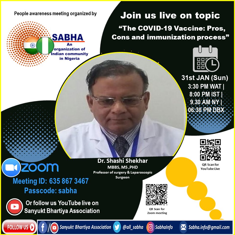 all_sabha's tweet photo. Zoom meeting on COVID-19 vaccination.  All are invited. https://t.co/DJQdApIXzb