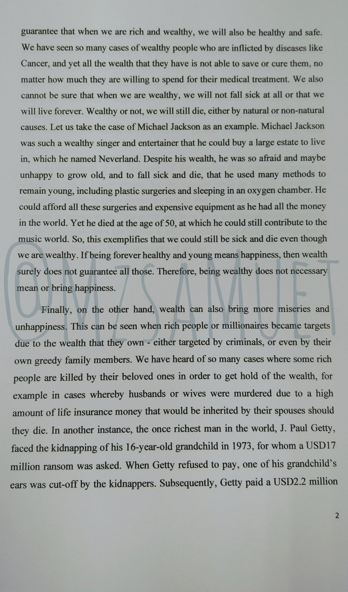 MzsaMUET's tweet photo. Sample of Muet Extended Essay.
Question 2021 format but answered in 2020 format.
Stance: Disagree.
#muet #extendedwriting #sampleessay #disagree https://t.co/9c28MBYgZm