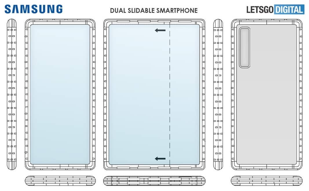 MrPhoneTech's tweet photo. Samsung patent a smartphone design with Dual Slider Mechanism
.
Hmm 🤔🤔 May be future Note series🔥
.
#Samsung #SamsungNote21 https://t.co/BBKIU25iky