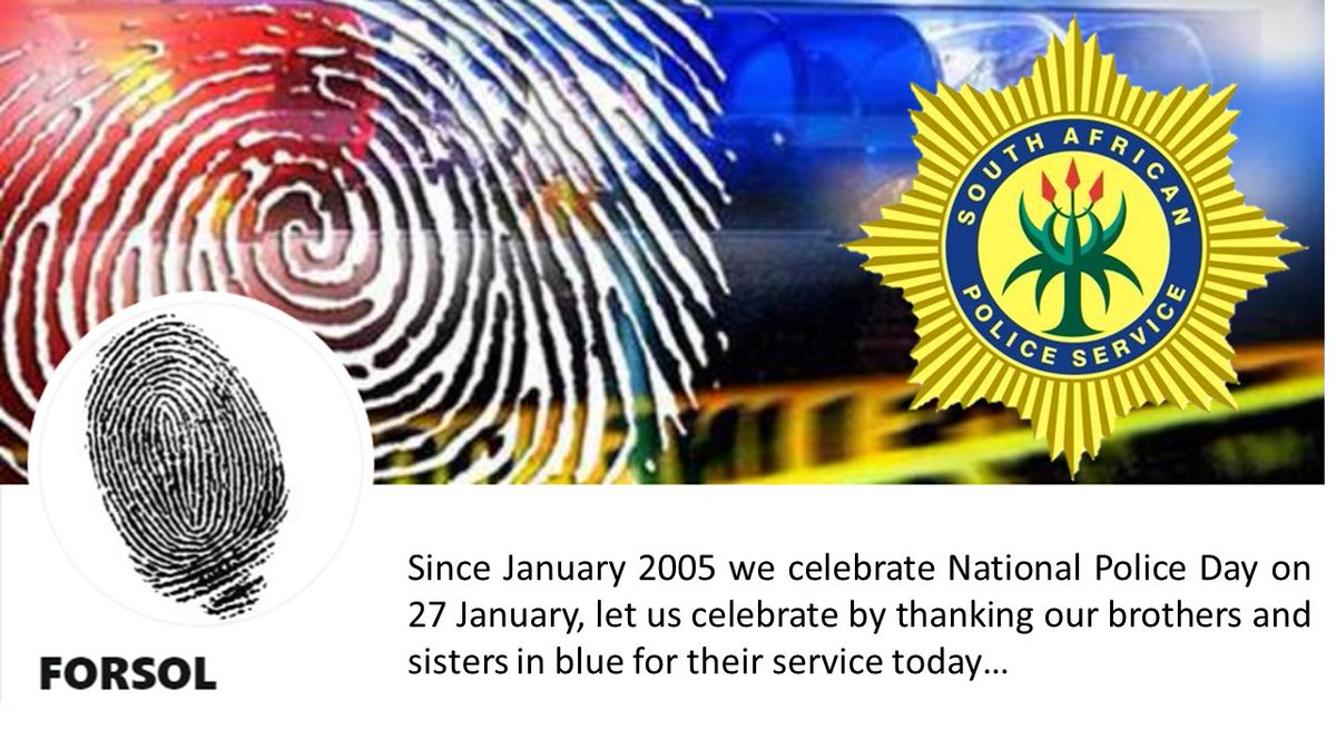 FORSOL6's tweet image. #SAPS #HAWKS #NPA #POLICEDAY We wish our brothers and sisters in blue a safe and happy National Police Day