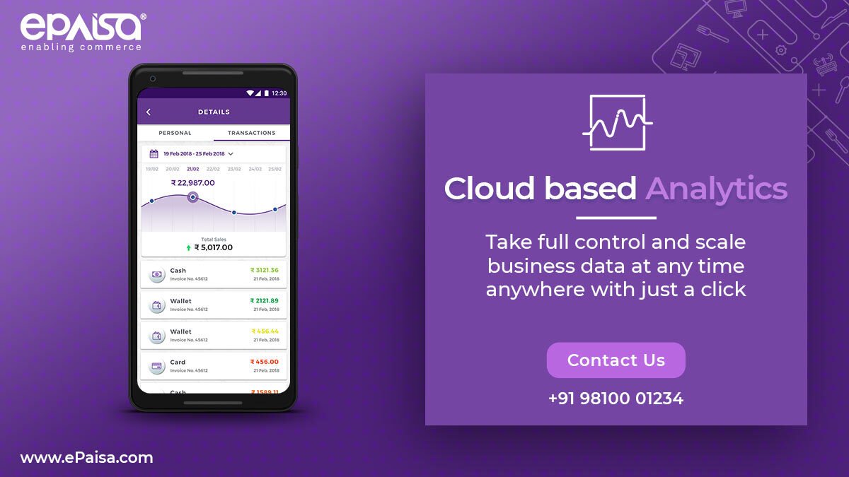 myePaisa's tweet photo. Get to know how your business is doing with ePaisa while you are away. Our easy to use analytics feature lets you see real-time sales data at a glance on your smartphone.
#POS #mobileapp #ePaisa #CloudBasedAnalytics #business #SME #Retail #userfriendly #businesssolution https://t.co/aNt3NKqNLa