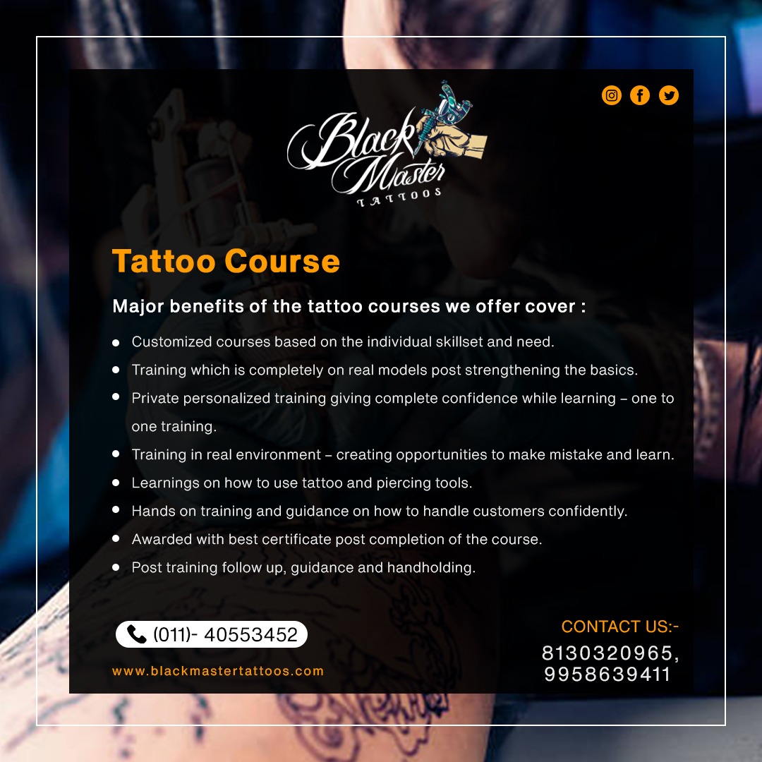 Tattoo Training Courses Tattoo Institute Tattoo making classes tattoo  school