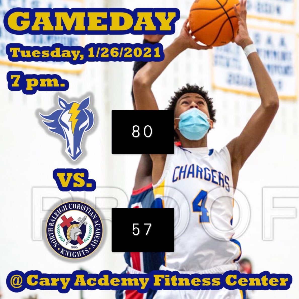 CHARGERS WIN! A big second half propels us to an even bigger conference win. We’re back in action on Friday against DA for round 3!