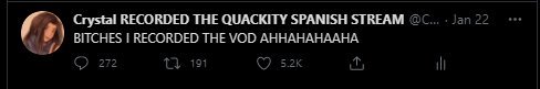 CrystalQuackity's tweet photo. Happy 1 year <3 https://t.co/zPApqIt7Y2