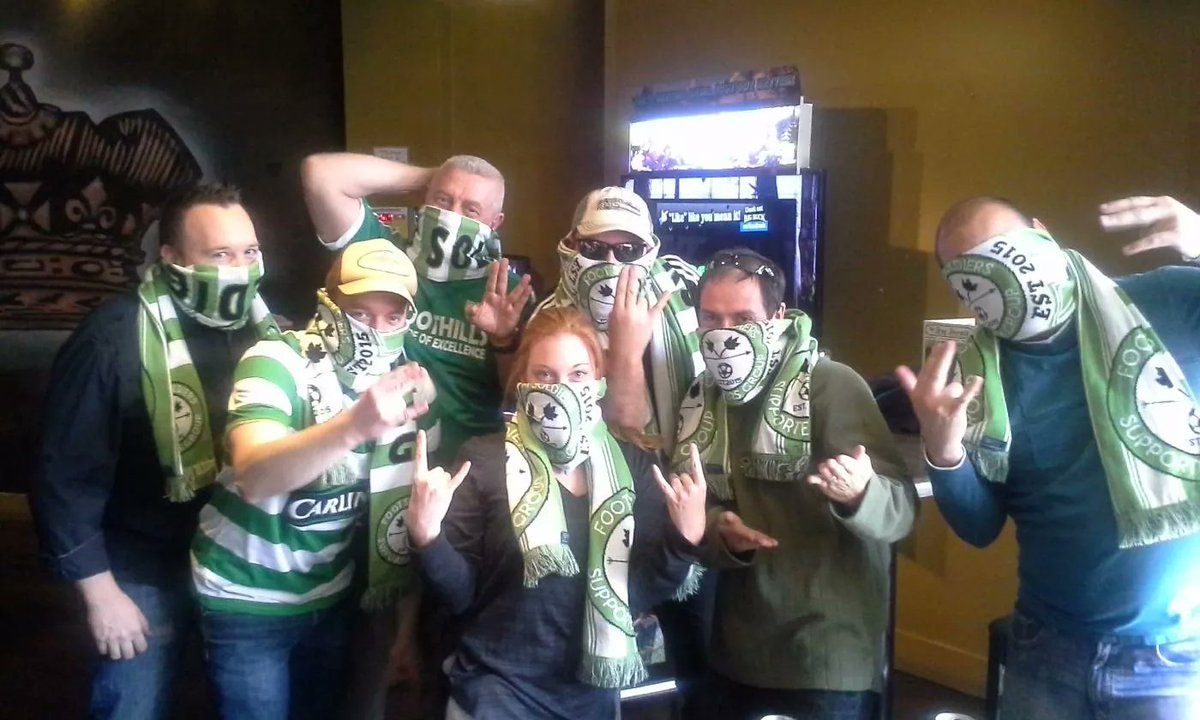 footsoldierssg's tweet photo. Found this photo in the archives. Pregame before the first @FoothillsFCU23 game in 2015. No pints were consumed before or after this photo was taken...

#foothills #yyc #supportlocalsoccer #hoopsthereitis #nogangsigns #missthis #supporters https://t.co/Cm0mN74SoM