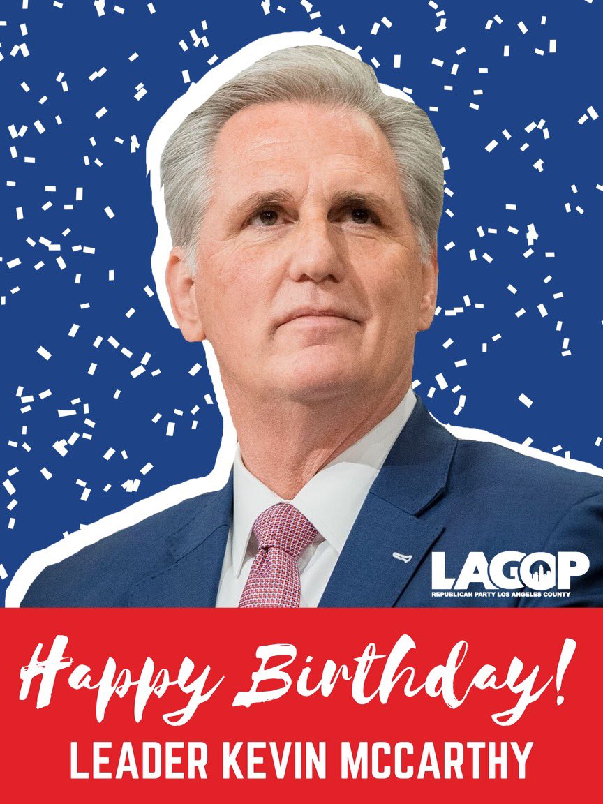 Happy Birthday to Kevin McCarthy! 