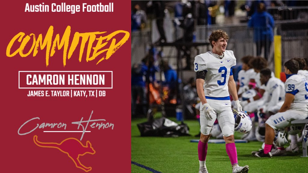 ‼️Committed‼️ <a href="/RoosFootball/">Austin College ’Roos Football</a> <a href="/Coach_DawsonRSP/">Loren Dawson</a> <a href="/Coach_BenMoran/">Ben Moran</a> 🦘
