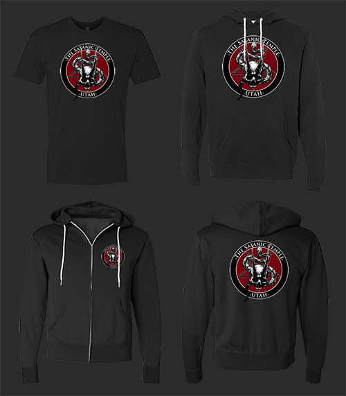 TheTSTTempleUT's tweet photo. We are pleased to announce that the first run of The Satanic Temple Utah merchandise is now available for preorder. Please read the whole post so you are aware of the specifics of how this will work.
-  Orders are open until Feb 28th. https://t.co/uW4l6rdliW