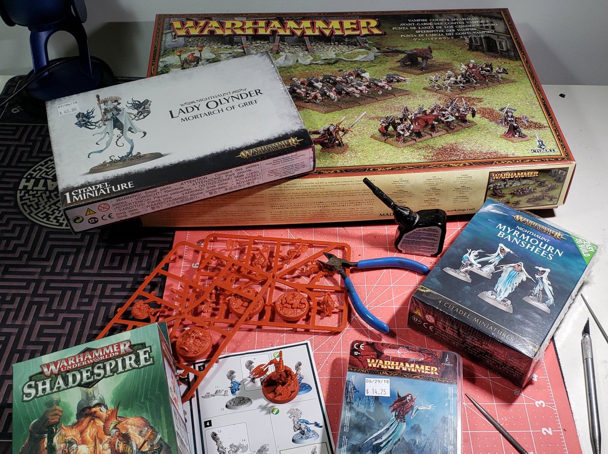 PodcastIndi's tweet image. Dragged out some of the random GW sets I have had for some time to have a build night. ~Eric

#gamesworkshop,#warhammerfantasy, #warhammeroldworld #skirmishwargames, #wargaming, #tabletopwargaming, #wargames, #miniaturewargames, #miniatures, #tabletopgaming, #miniaturepainting