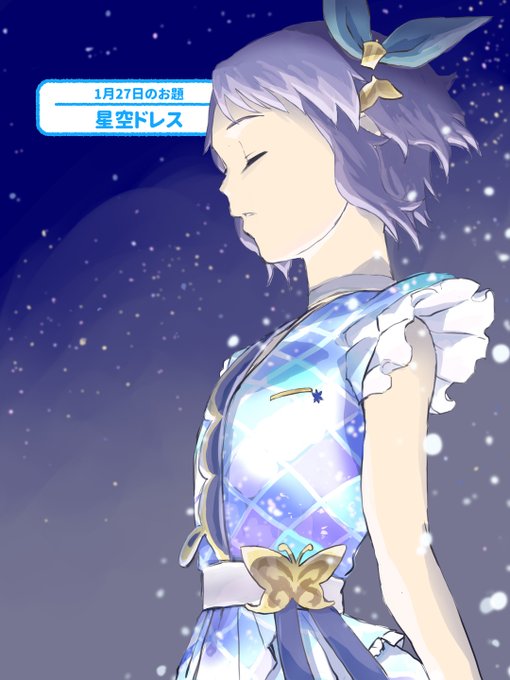 星空ドレスのtwitterイラスト検索結果