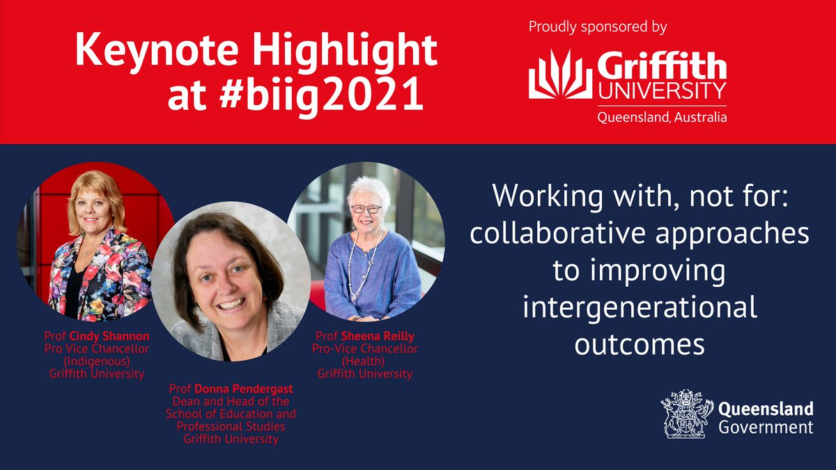 So looking forward to this keynote at #biig2021 with Major Sponsor <a href="/Griffith_Uni/">Griffith University</a> speakers on stage together @sreilly_reilly <a href="/GriffithPvci/">Griffith University PVCI</a> <a href="/pendergast_d/">Donna Pendergast</a>. much thanks for the work in designing this session - limited tickets remain visit biigconference.com.au