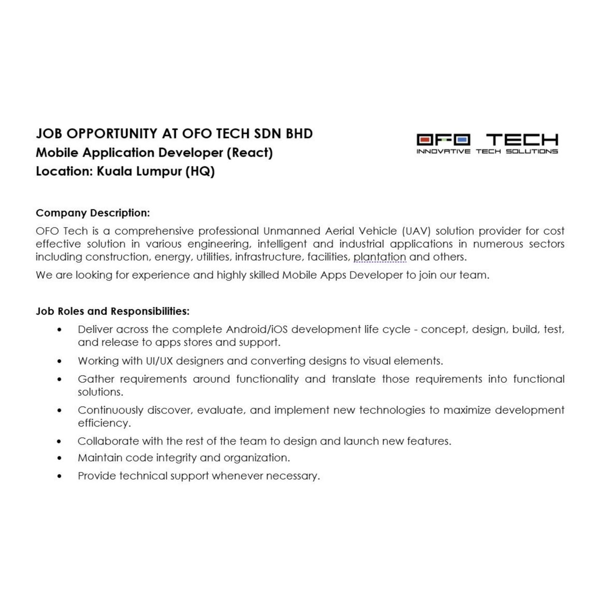 OFOtweets's tweet photo. Anyone interested please send your: Resume / CV Expected salary Availability date to πππ¦π’π§@π¨ππ¨.π¦π²
#jobvacancy #kerjakosong #Aerospace #jobsmalaysia #carpediem #opportunity #internship #ofotech #OFOGruppe #artificialintelligence #AI #programming https://t.co/CrRMUzyEwA