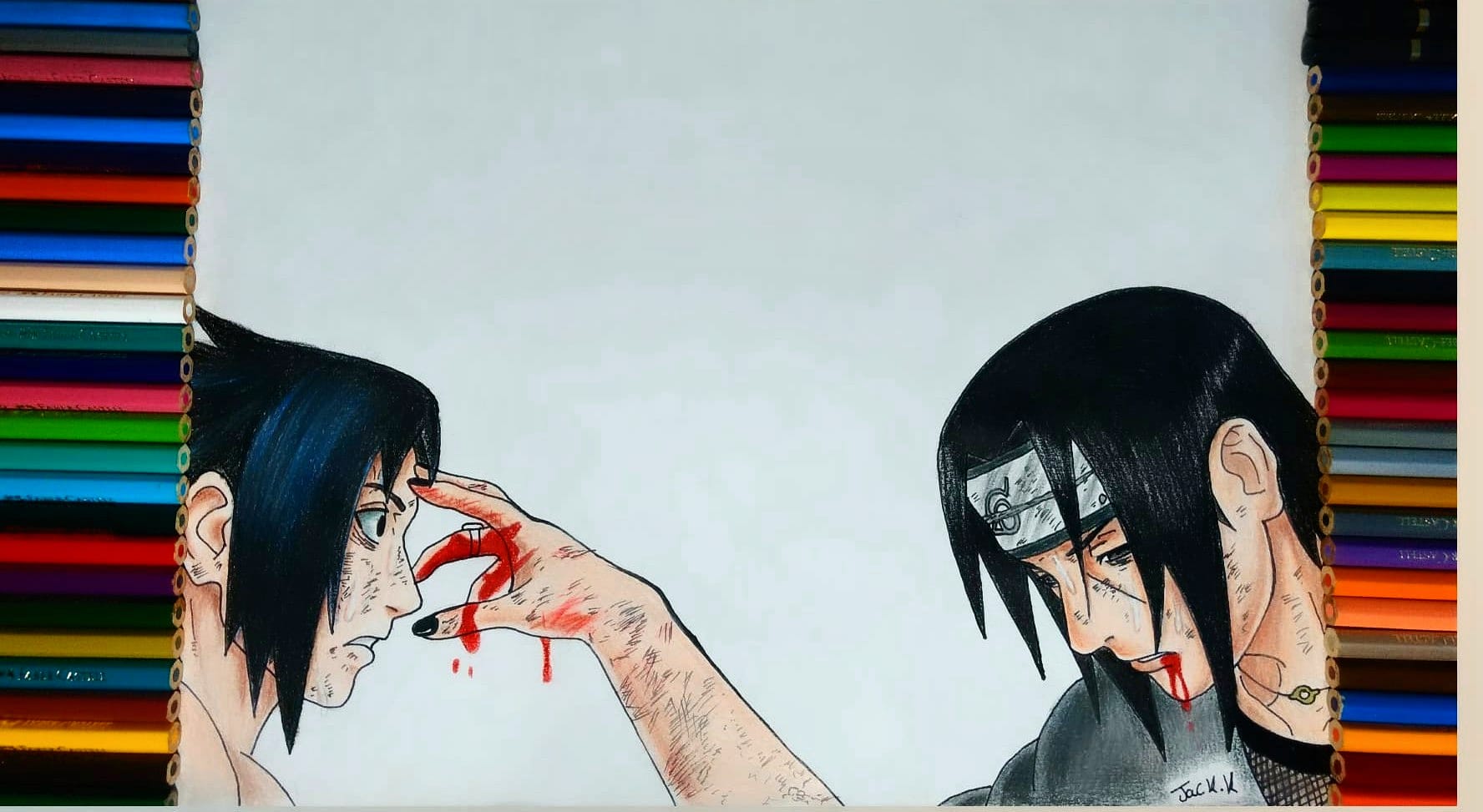 Como desenhar o Sasuke - Desenhando Fácil