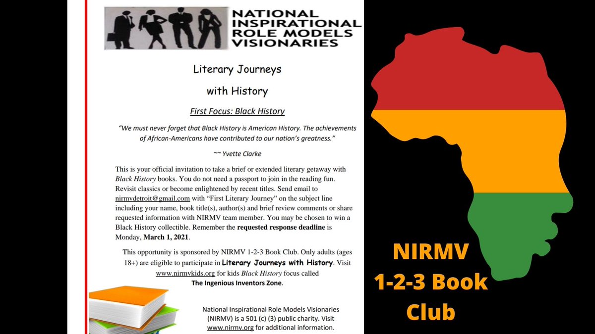 nirmvnews's tweet photo. #BlackHistoryMonth2021 #Detroit #BookClub #BookTwitter #313Reads #NIRMV #Reading #Books https://t.co/HoshNFmm80