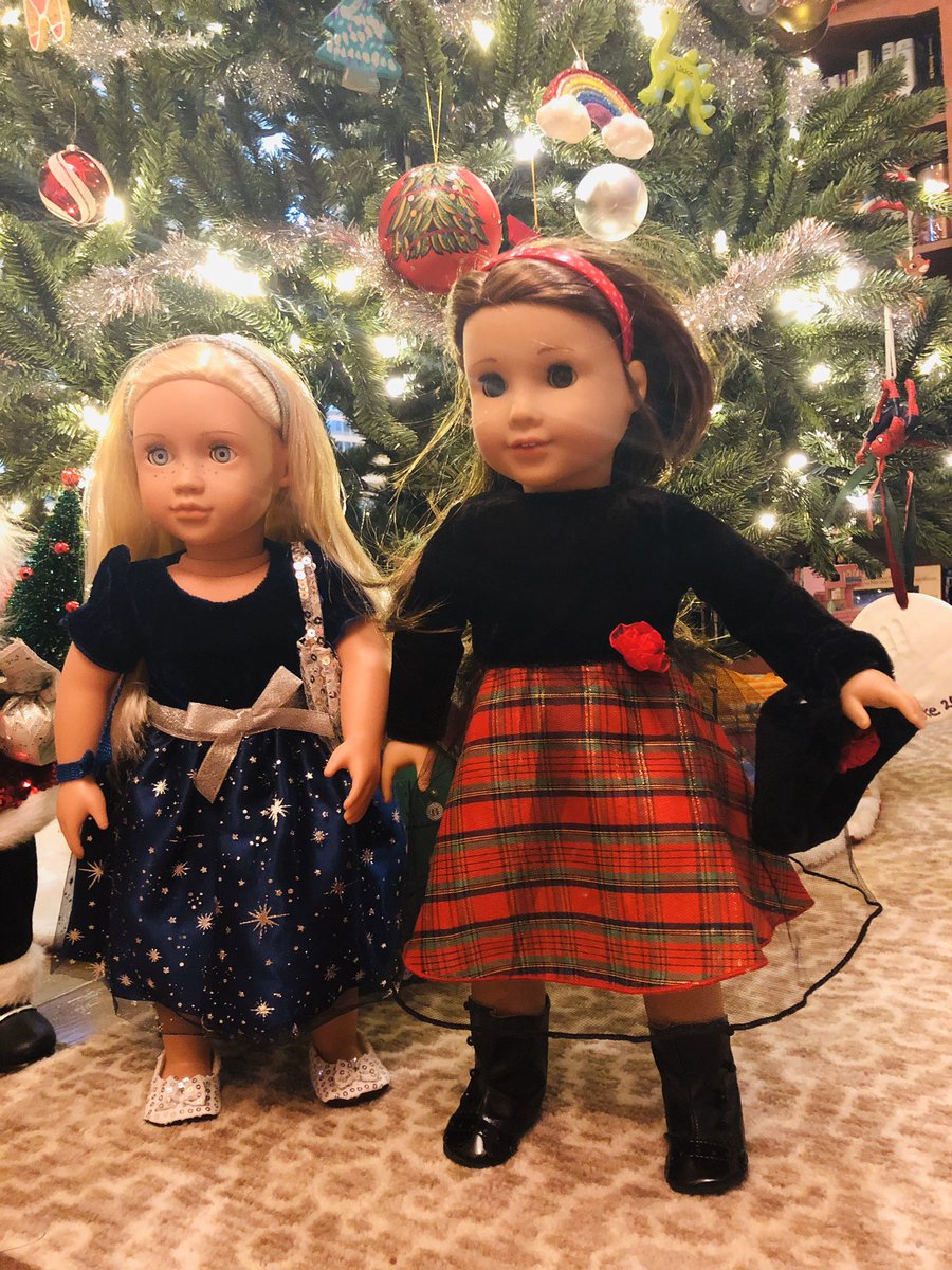 The girls dressed up for New Years