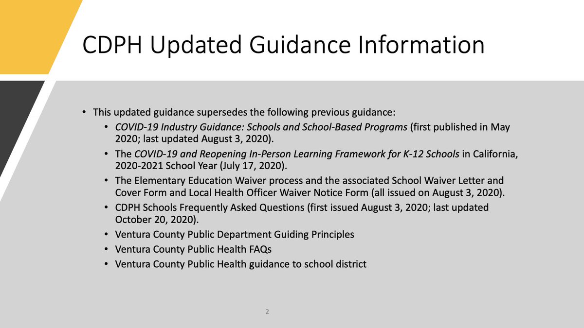 McLaughlin said the new guidance superseded Ventura County Public Health, which had given CVUSD the green light to bring back high schoolers.