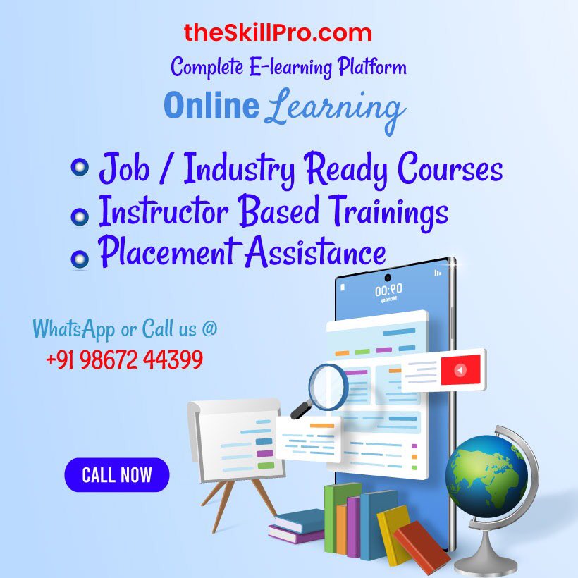 theSkillProcom's tweet photo. Visit Now - https://t.co/QnuKTrQvrs 

Call or WhatsApp at +91 9867244399 to enhance your skills

#elearningcompany #skilldevelopment #training #courses #elearning #skills https://t.co/xWAHj3Tca8