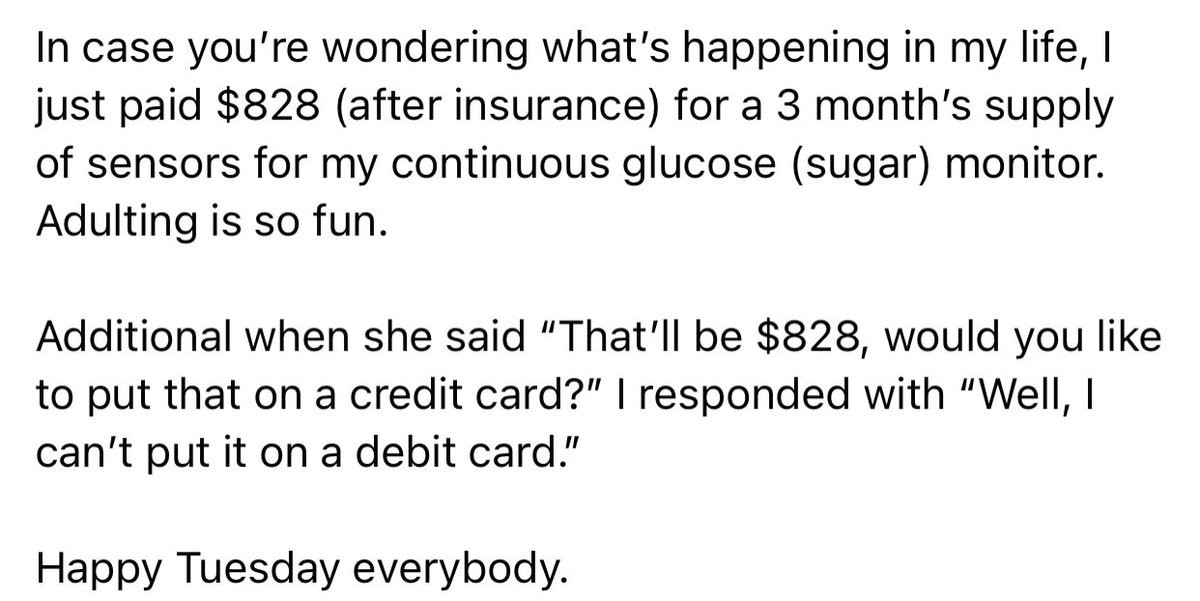 beetisboi's tweet photo. Diabetes is a luxury priced disease https://t.co/YlfCUbIWcZ