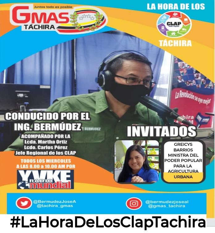 BermudezJoseA's tweet photo. Mañana #27Enero regresa despues del receso navideño, el programa  "La Hora de los Clap" a partir de las 8am a través de @YvkeTachira
¡Los invitamos a sintonizarnos!
@FreddyBernal @Juntosxtachira1 
#LaHoraDeLosClapTachira https://t.co/rBEZDdYCTm
