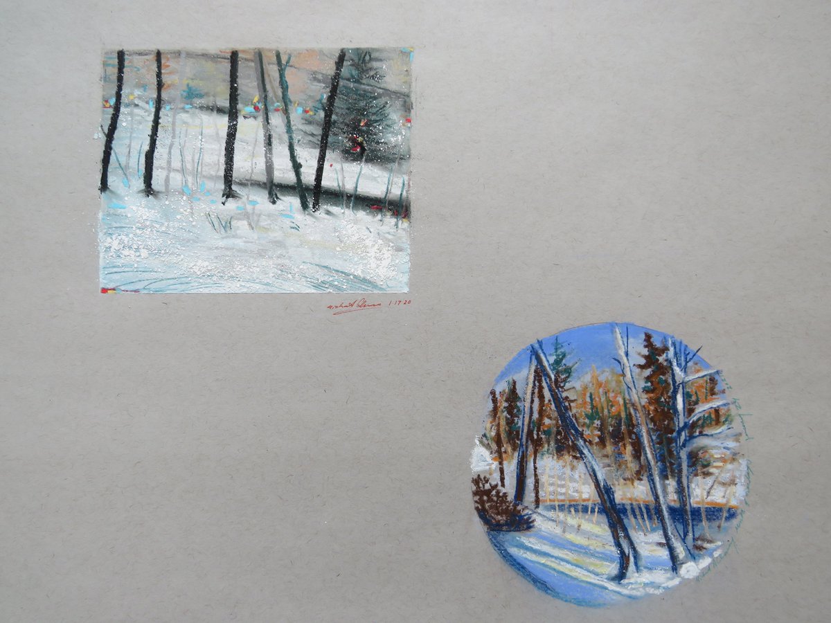 Mrmaxchi's tweet photo. new page of pastels #winter #art https://t.co/25QugyAVNs