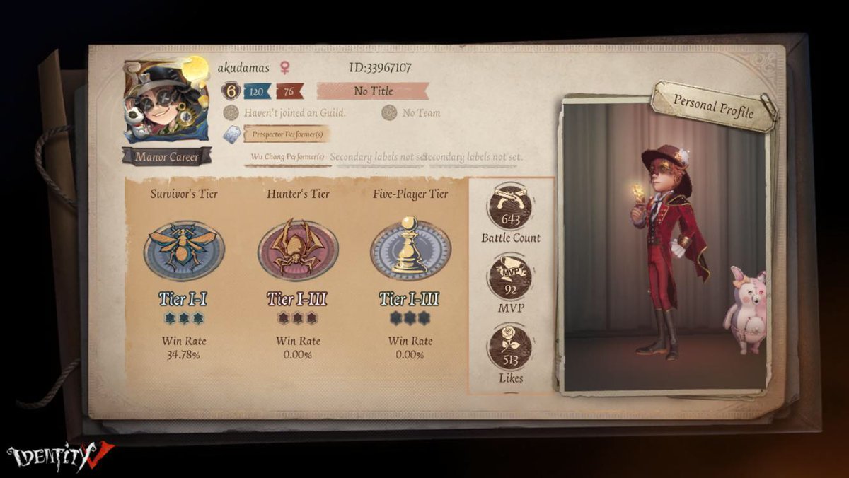 voresanemi's tweet photo. I'm playing Identity V. Fancy a game? https://t.co/pWaiZZcIMN