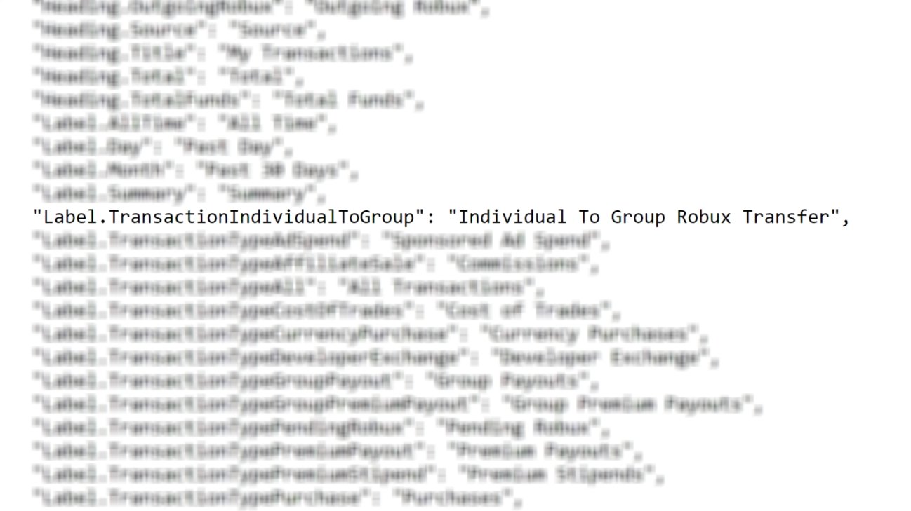 Bloxy News On Twitter A New Label Was Recently Added To The Roblox Transactions Resources Api Called Transactionindividualtogroup That States You May Soon Be Able To Transfer Robux From An Individual User - how to transfer robux to a friends account