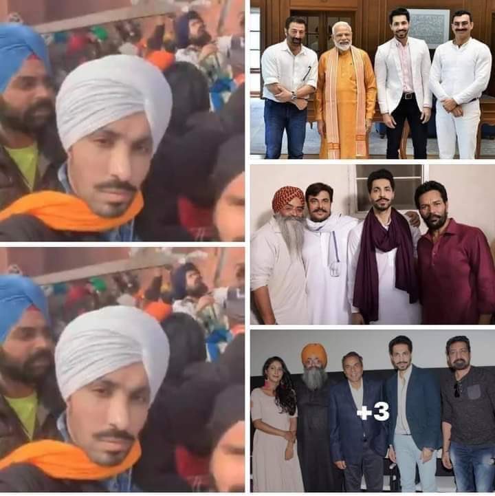 seemabadiyasar's tweet photo. अगर दीप सिंधु ख़ालिस्तनी समर्थक हे तो फिर इन भाजपा के नताओ के साथ क्या कर रहा हे ....? कहीं यह भी ख़ालिस्तनी समर्थक तो नहीं....? यह पूरी साजिस दिल्ली पुलिस ओर प्रधानमंत्री ने मिलकर रची किसानो के। अहिंसक आंदोलन को हिंसक बनाने के लिए किसान को बदनाम करने के लिए https://t.co/jY2ZJ0Yees