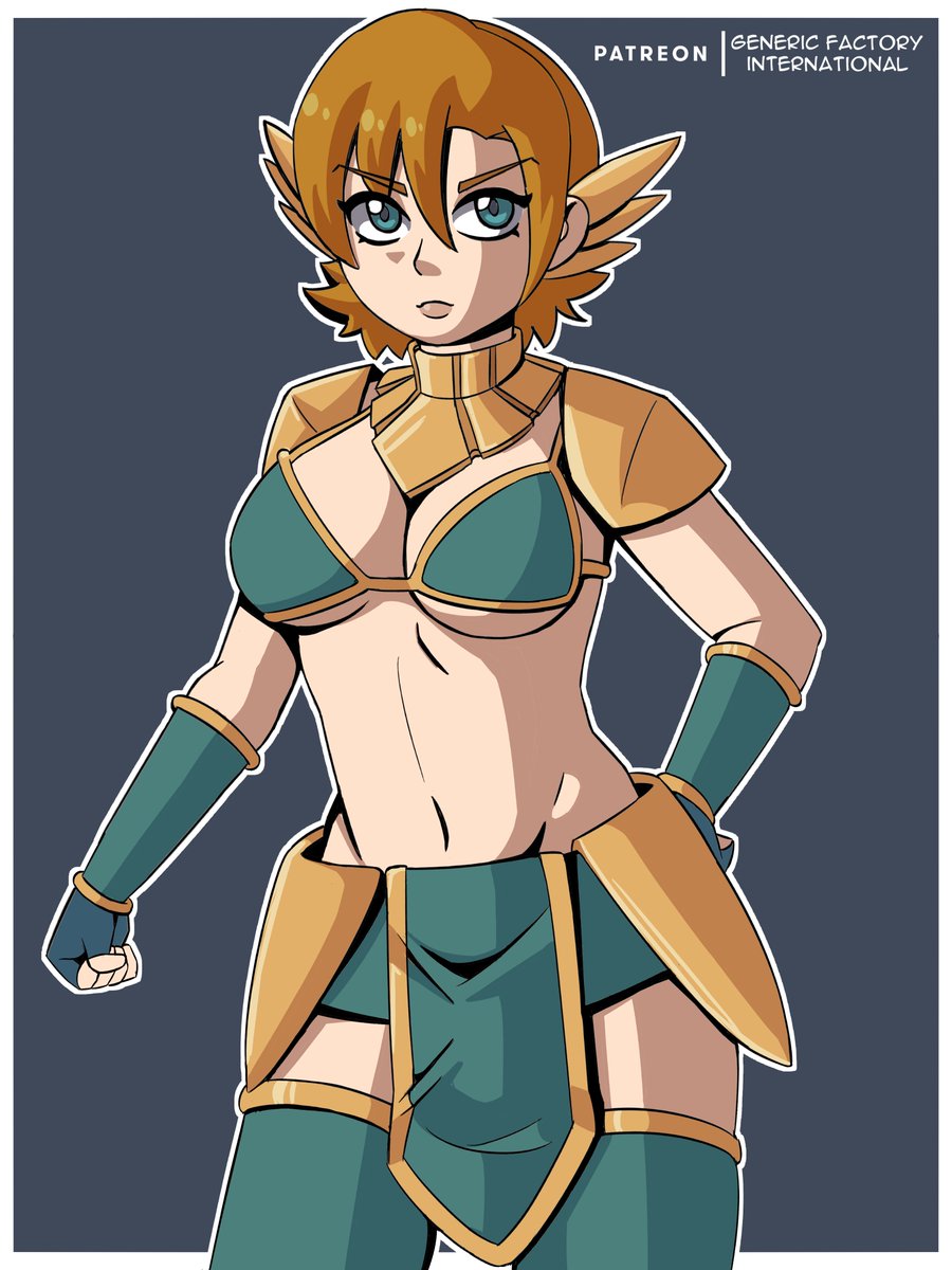 FeithNoir's tweet photo. Hewo~ Today I make this fanart of Nora Valkyrie wearing a light armor from RPGs games. I'll hope that you like it! :'3
#fanart #RWBY #Nora #LightArmor #valkyrae #ecchi https://t.co/6MqEm1jaFc