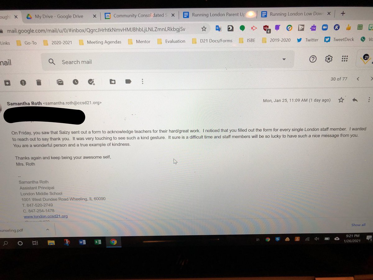 mrsroth123's tweet photo. Want to feel good? Read this wonderful exchange with an amazing @ccsd21london 8th grader. #WeAreLondon #21learns @ccsd21 @DeanSalzy https://t.co/L43zBXaeSs