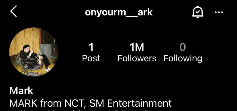 ไอจี onyourm__ark ล้านฟอลแล้วคับ🥳
