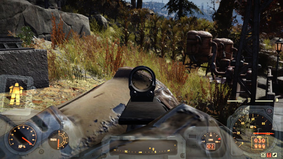j_wolf1975's tweet photo. @BethesdaStudios You may need to fix the ranger power armor, using weapons is hard to target something, just purchased the armor and I can't even see what I'm aiming at. #Fallout76 #XboxOne https://t.co/q4ZYYs1U2a