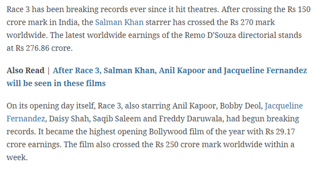 Directly, or indirectly, movie theaters can be owned by ‘foreign entities’, 4 hr  from BOM. A ticket for an empty seat is easily picked up by illegal cash trying to get out of the country – actual audience not necessary. Hence Bad films fill up theaters!(3/n)