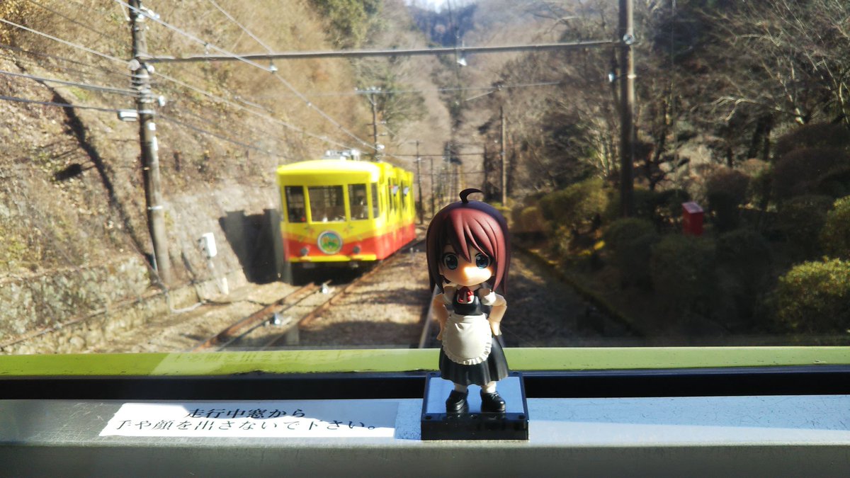 HammerDolls's tweet photo. ケーブルカーの中から #高尾山 #キューポッシュ https://t.co/rTmvSgrHc8