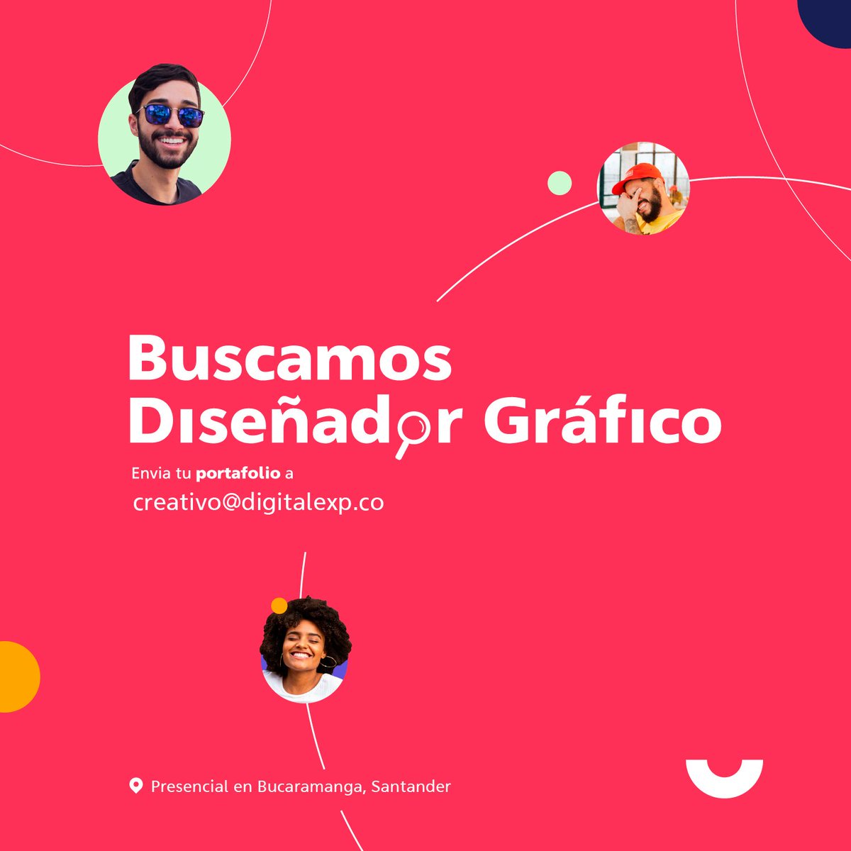 ¡Estamos buscando diseñador con mucho estilo y parchadito en Bucaramanga! 🤟 Si estás interesado/a en trabajar con nosotros, envíanos tu portafolio y hoja de vida y nos pondremos en contacto contigo.

Trabajo presencial 💥

#TrabajoSiHay #DiseñadorGráfico #DigitalExp