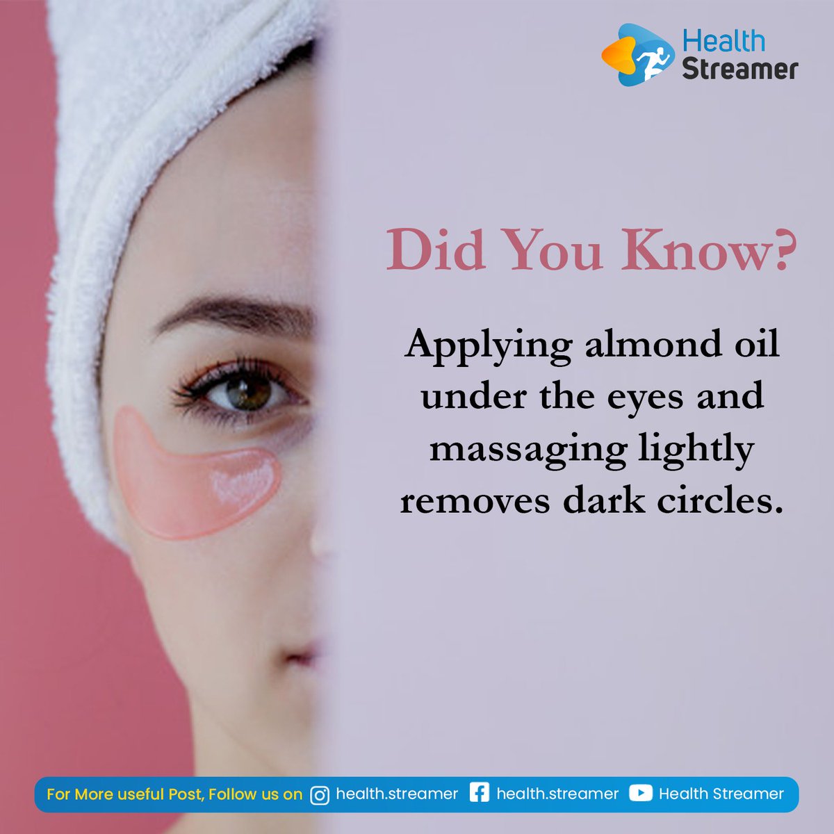 HealthStreamer's tweet image. Did you know?

#healthandfitnesstips #health #healthyliving #healthyeating #healthyrecipes #goodfood #goodfoods #goodfoodgoodlife #almond #almonds #almondmilk #almondoil