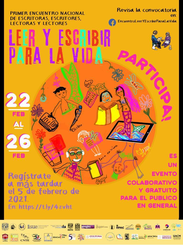 CentroRius's tweet photo. Te invitamos al 1er ENCUENTRO NACIONAL DE ESCRITORAS, ESCRITORES, LECTORAS Y LECTORES "LEER Y ESCRIBIR PARA LA VIDA"
Del 22 al 26 de Febrero
Inscríbete aquí 
https://t.co/CXj3KHNe5j
Visita nuestra página d #Facebook
https://t.co/47lG4pfs6D
#LeeryEscribirparalaVida
#FelizMiercoles https://t.co/3fgpcLa9QI