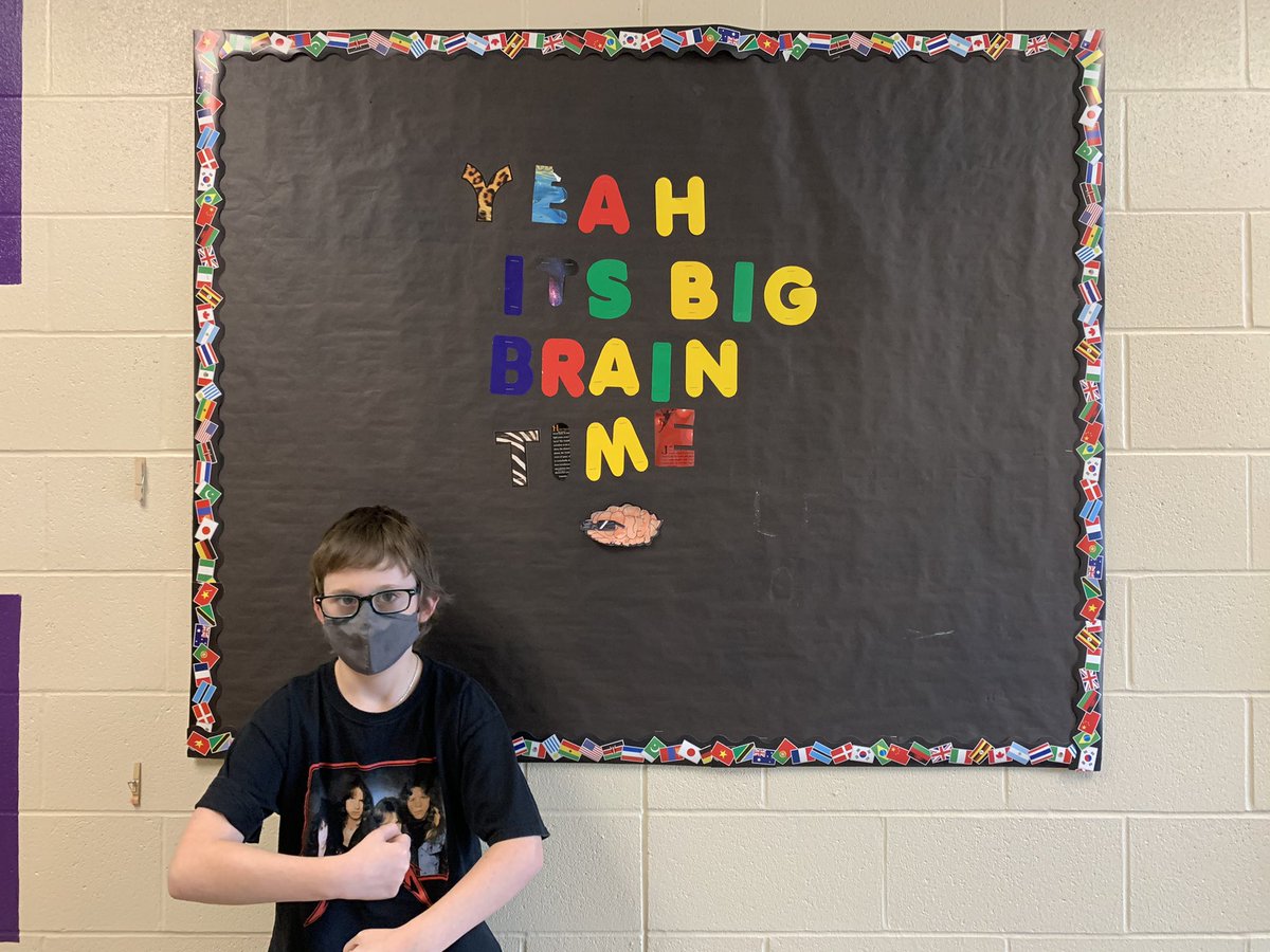 Our pal James designed our bulletin board for the month.