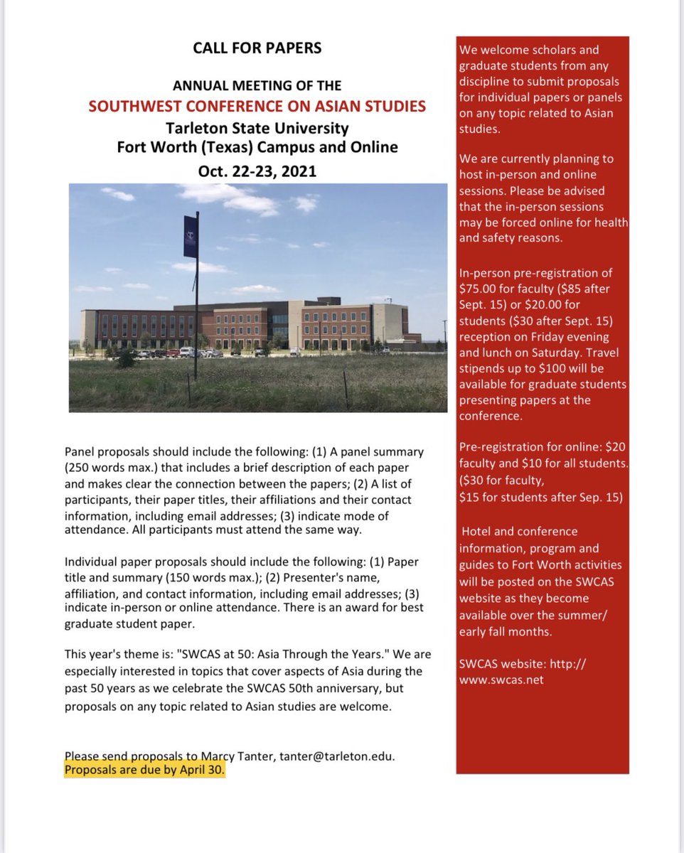 Call for papers from Southwest AAS! Join us!