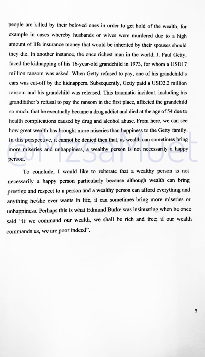 MzsaMUET's tweet photo. Second sample essay.
Same question.
Stance: Partial Agreement.
2 points to agree & 1 point to disagree.
#muet #extendedwriting #sampleessay #partialagreement https://t.co/Sb0keXjUHc