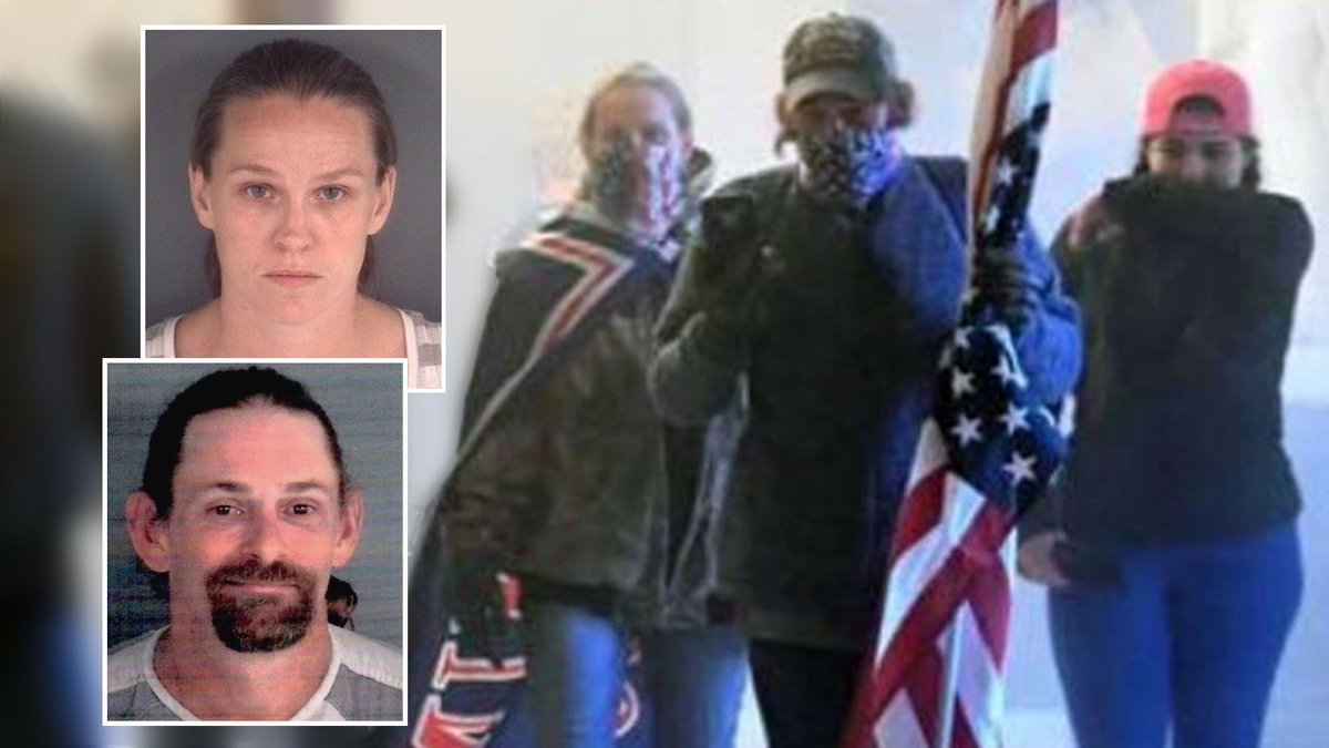They live-streamed their drive to the Capitol. “We’re on our way to DC because us as American patriots, we’re tired of this shit”. The insurrectionists are charged with unlawful entry to a restricted building, violent entry and disorderly conduct.Judge still let them out on bond. https://t.co/6ERi8yuTxY https://t.co/XavkUztiGz